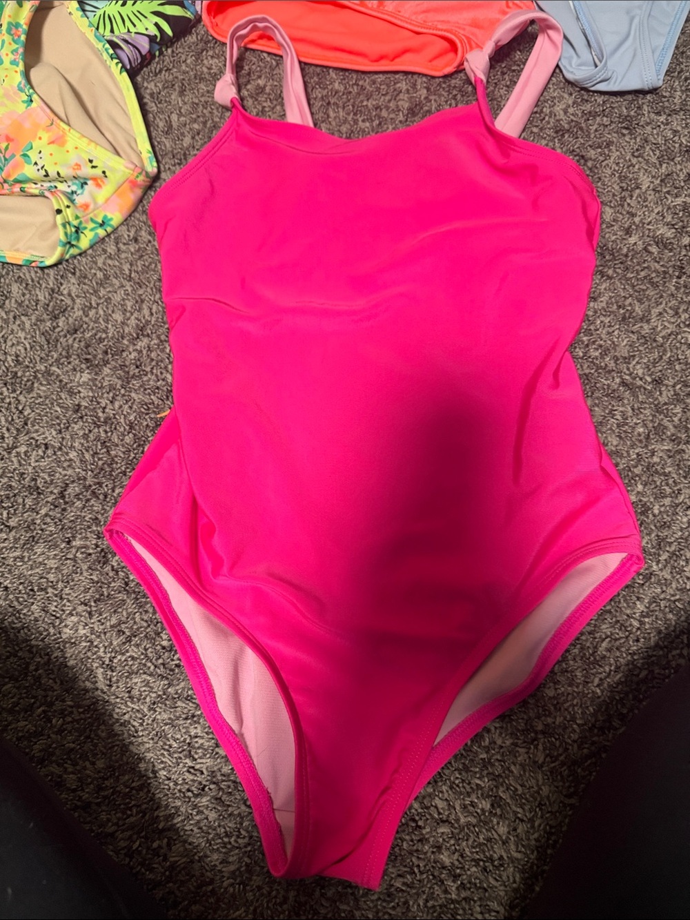 10 piece : Girls swim suit bundle! Size 10/12 w/ 3 swim cover ups! - Picture 2 of 16